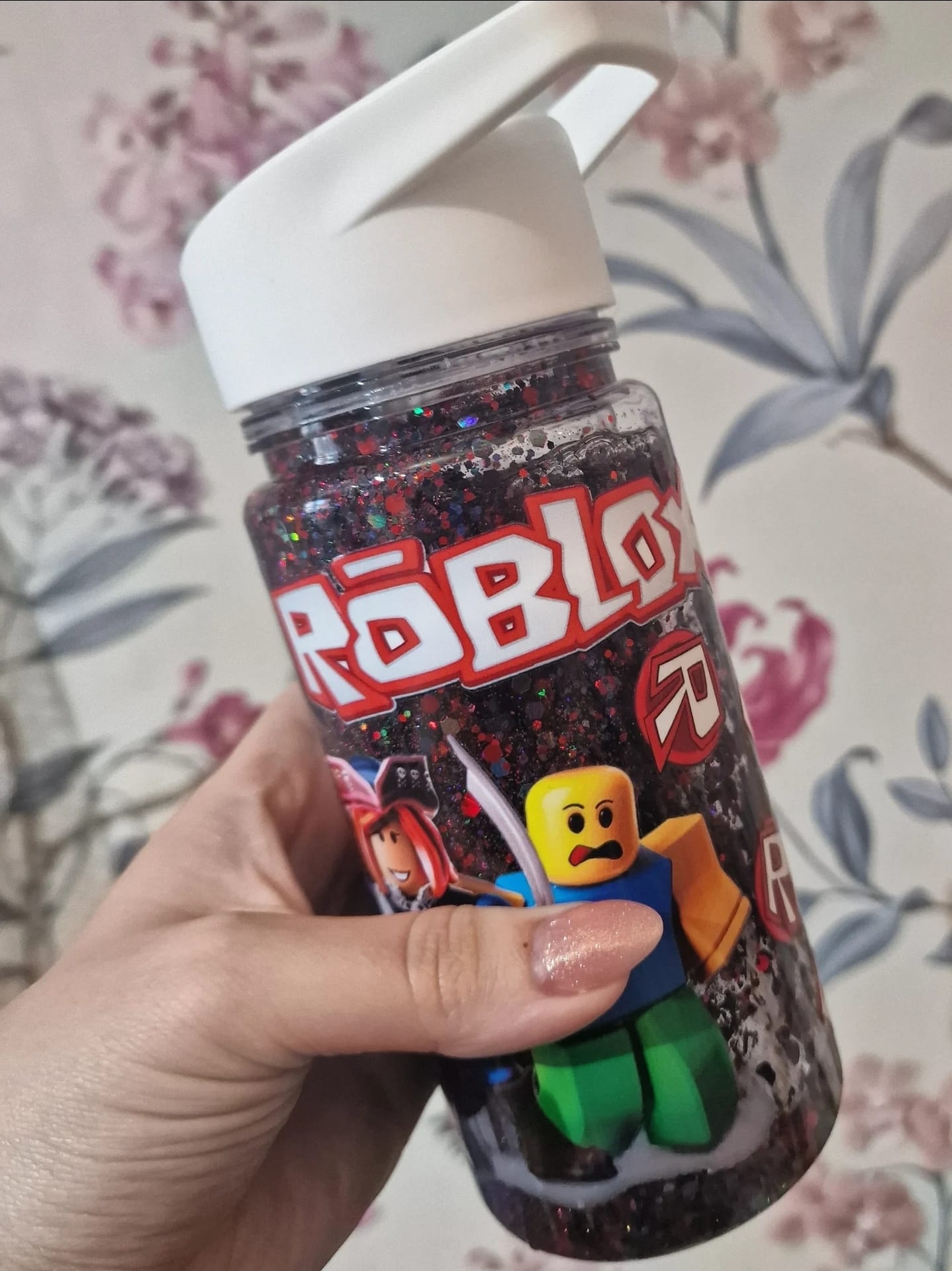 ROBLOX Boys White - 10oz Water Bottle