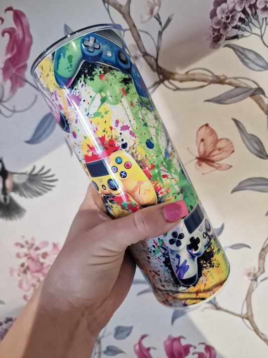 Gamer Tumbler - 20oz Tumbler with Lid/Straw
