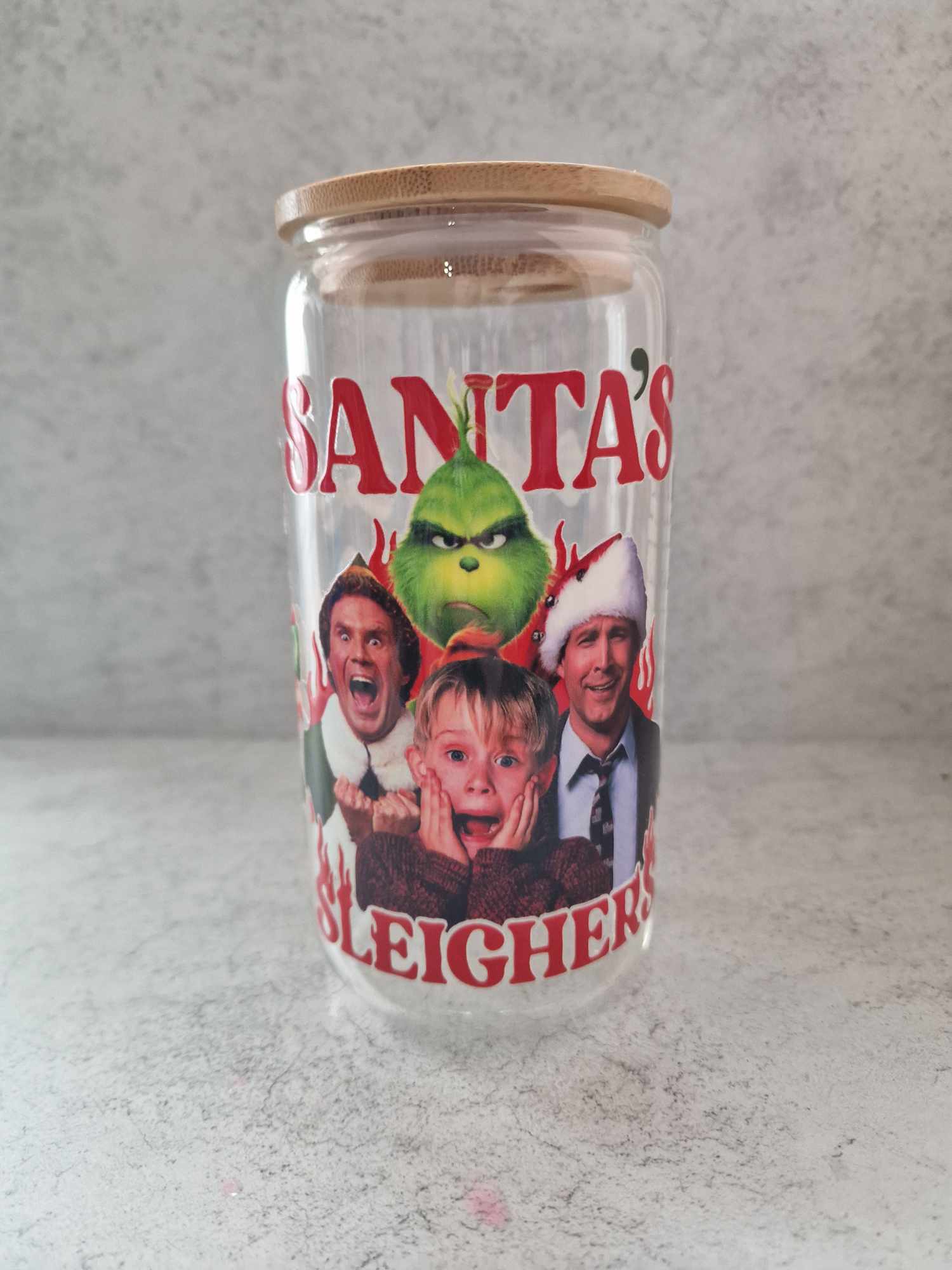 Santa's Sleighers - Libby Glass 16oz image 0