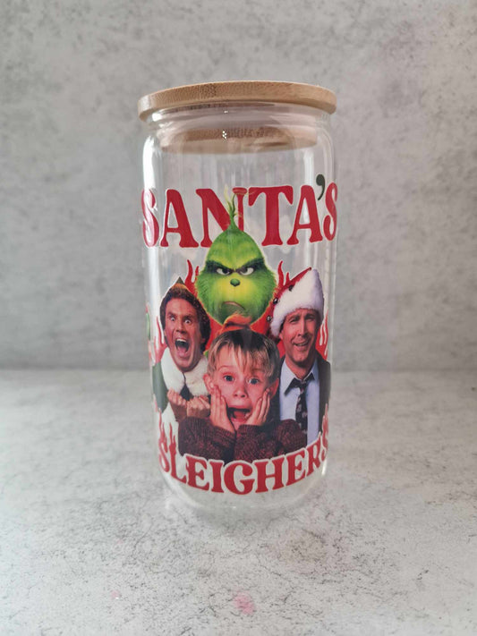 Santa's Sleighers - Libby Glass 16oz image 0