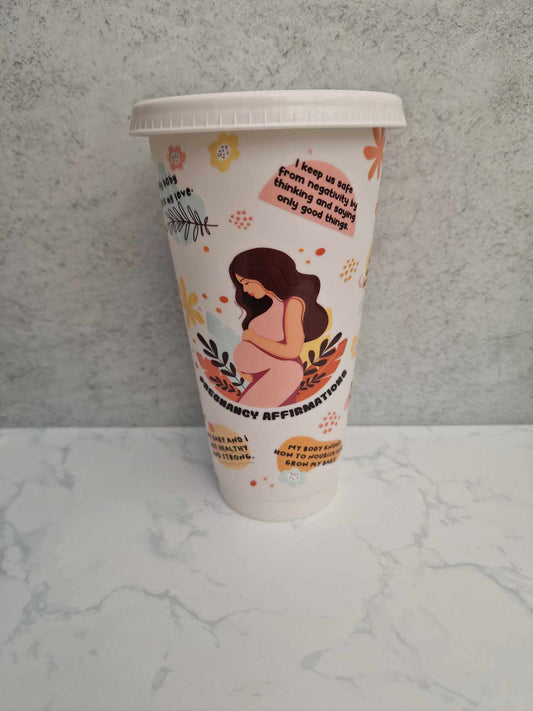 Pregnancy Affirmations - 24oz Cold Cup