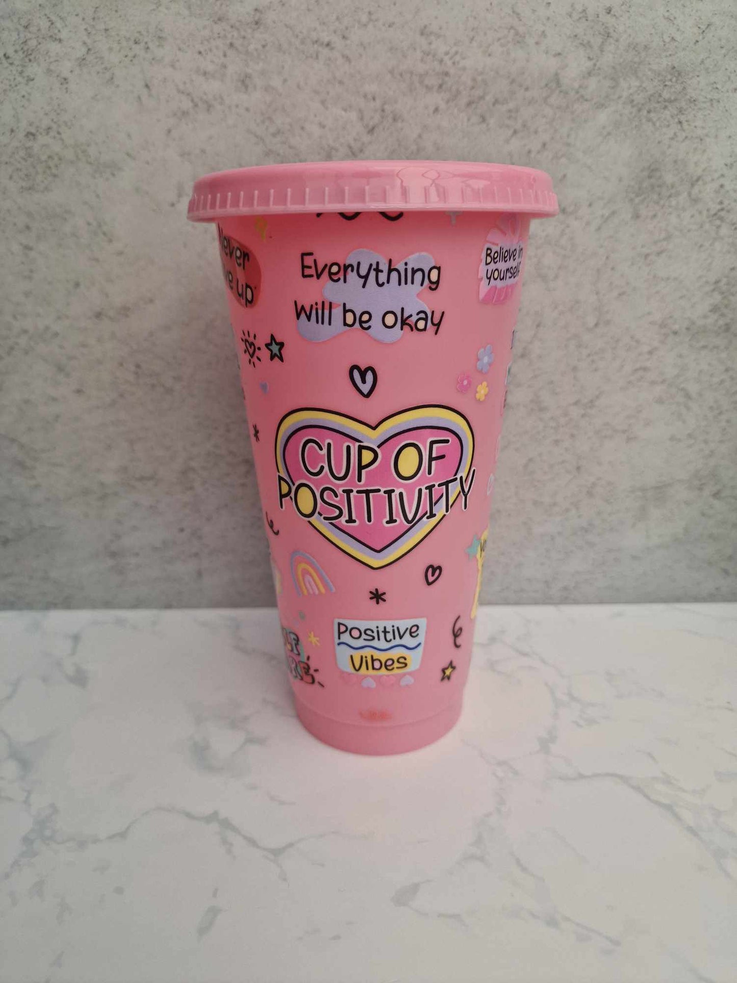 Cup of Positivity - 24oz Cold Cup