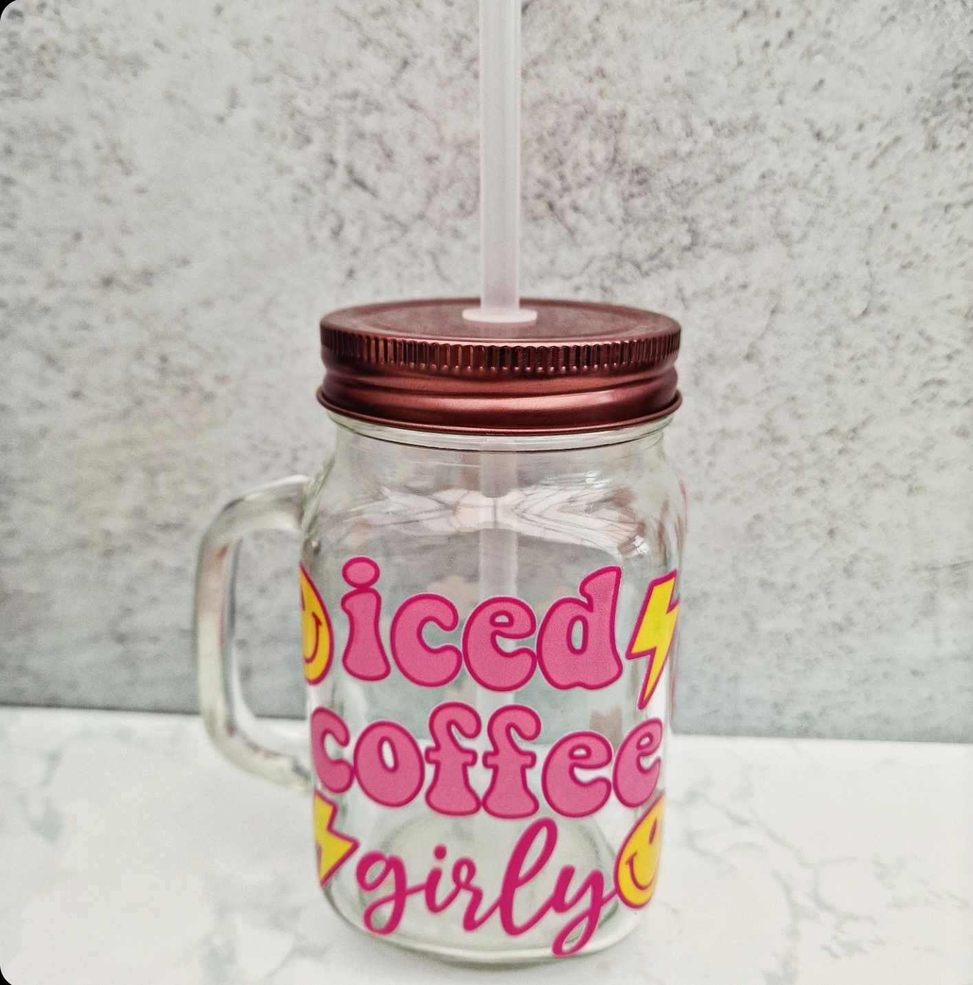 Iced Coffee Girly - Mason Jar