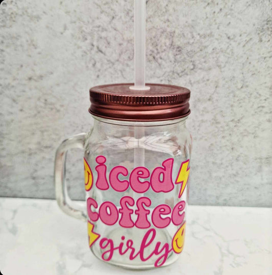 Iced Coffee Girly - Mason Jar