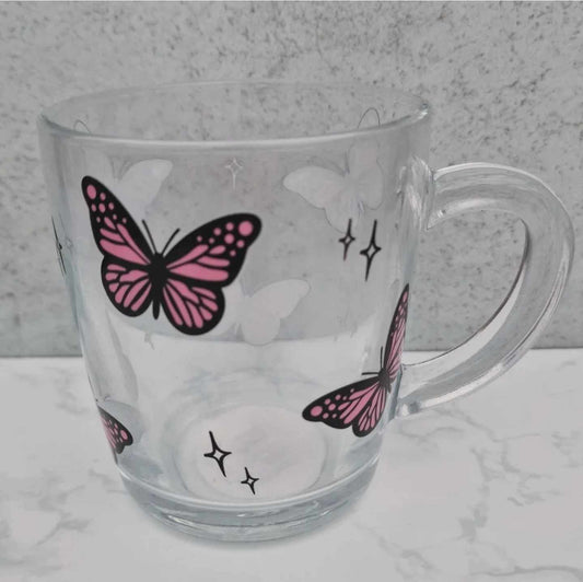 Butterflies - Glass Mug