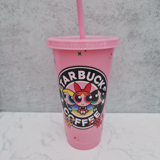 Power Puff Girls Starbucks - 24oz Cold Cup