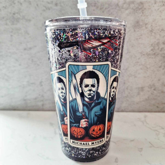 16oz Micheal Myers Plastic Tumbler