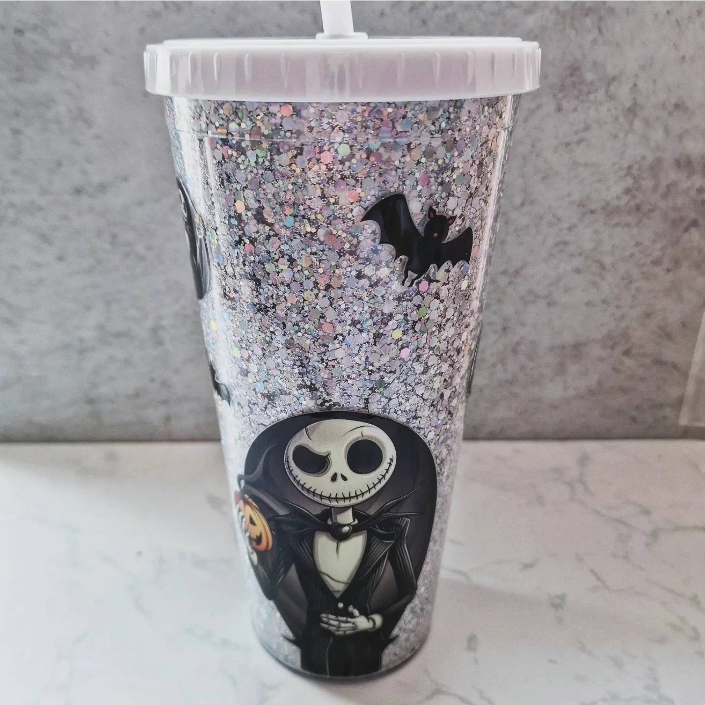 WHOOPSY 24oz Jack Skellington Plastic Tumbler