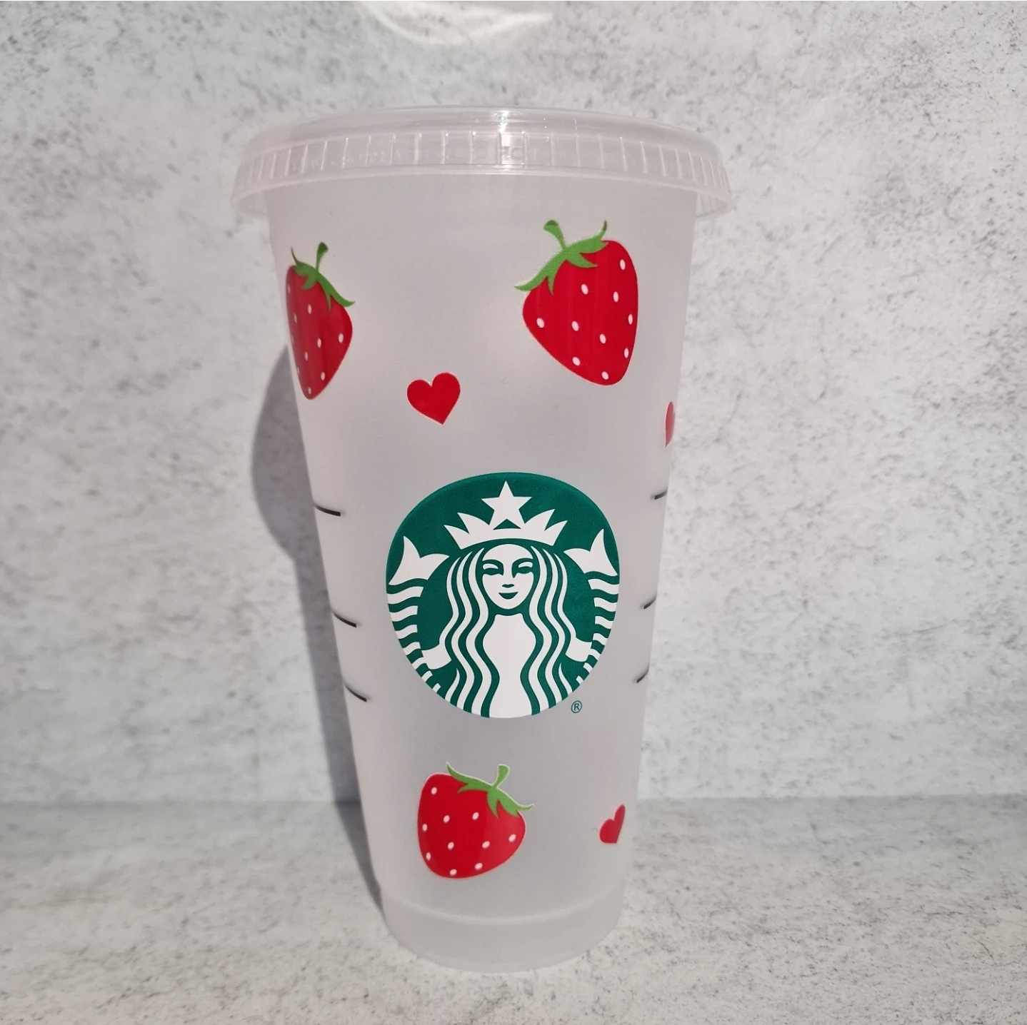 Strawberry - Venti Starbucks Cup (24oz)