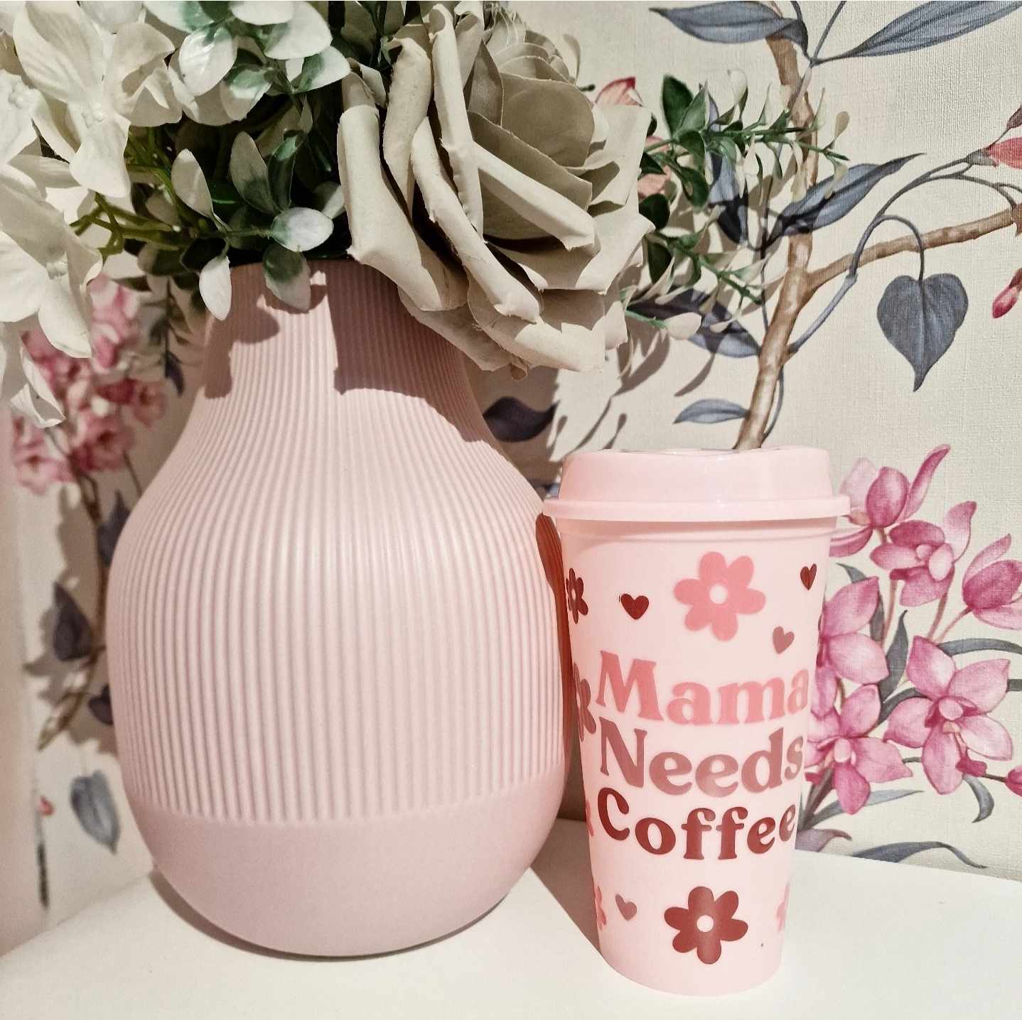 Mama Needs Coffee Neutral - 16oz Travel Cup