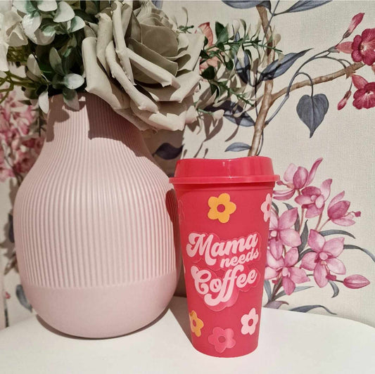 Mama Needs Coffee Berry - 16oz Travel Cup