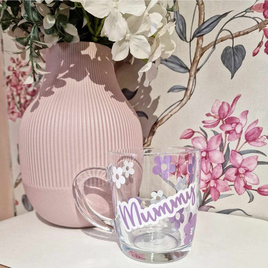 Mum/Mummy Purple - Glass Mug