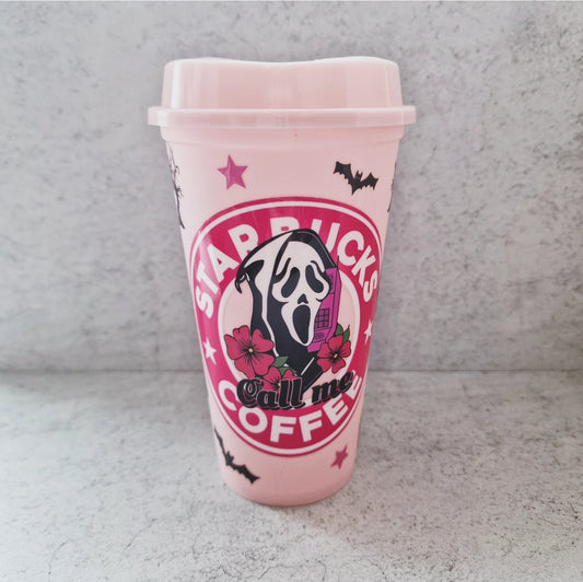 Pink Starbucks Scream - 16oz Travel Cup image 0