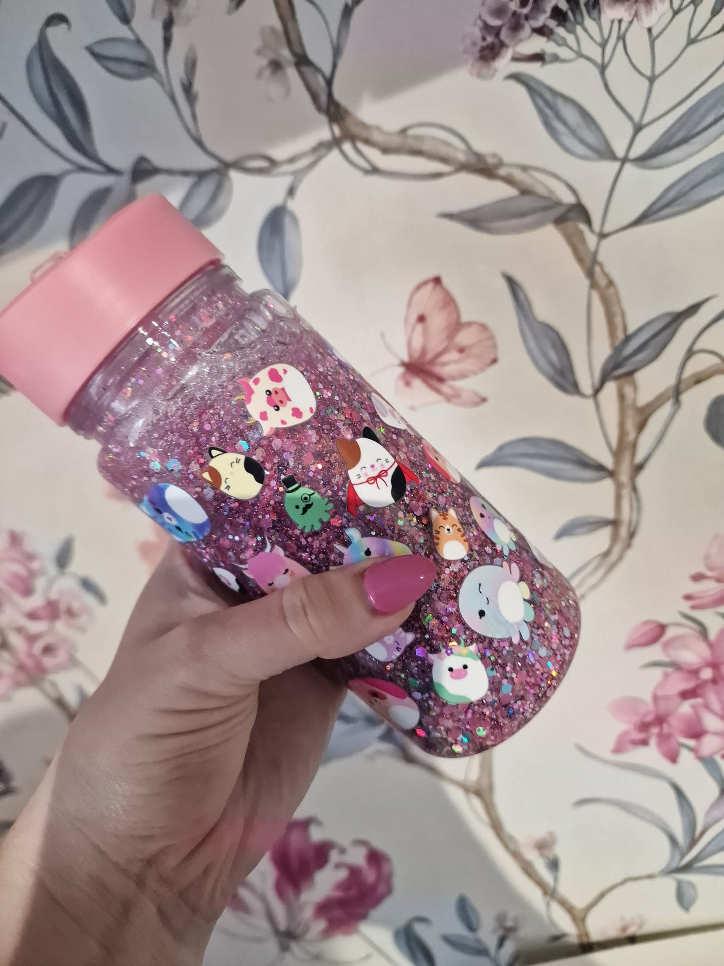 Squish Mellows Pink - 10oz Water Bottle