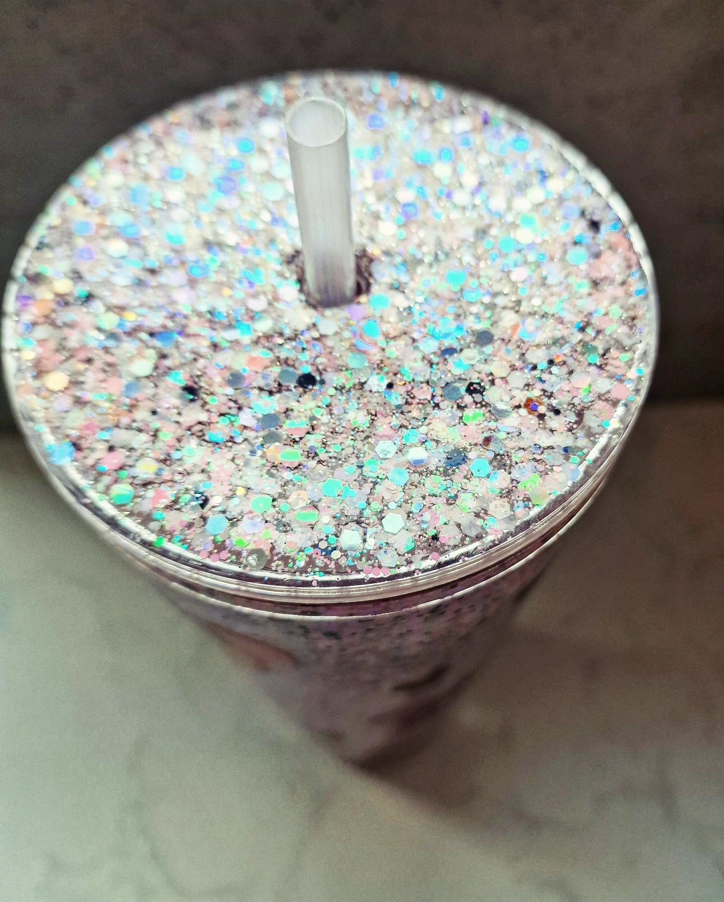 24oz Sparkly Spooky Micky Plastic Tumbler image 2