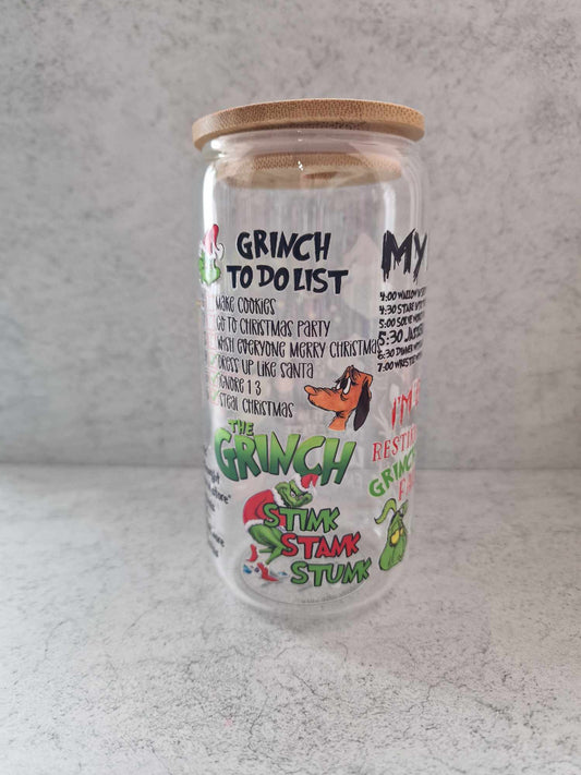 Grinch List - Libby Glass 16oz