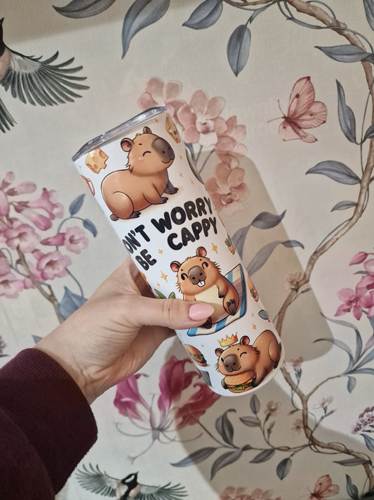 Capybara Tumbler - 20oz Tumbler with Lid/Straw