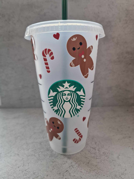 Gingerbread Man  - Venti Starbucks Cup (24oz)